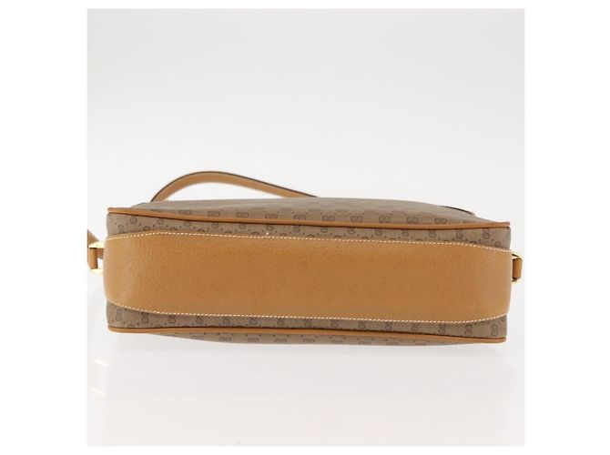 Gucci Borsa a Spalla Micro GG Supreme PVC Beige Oro 001 56 0860 Auth BA6743 D'oro - vista 5