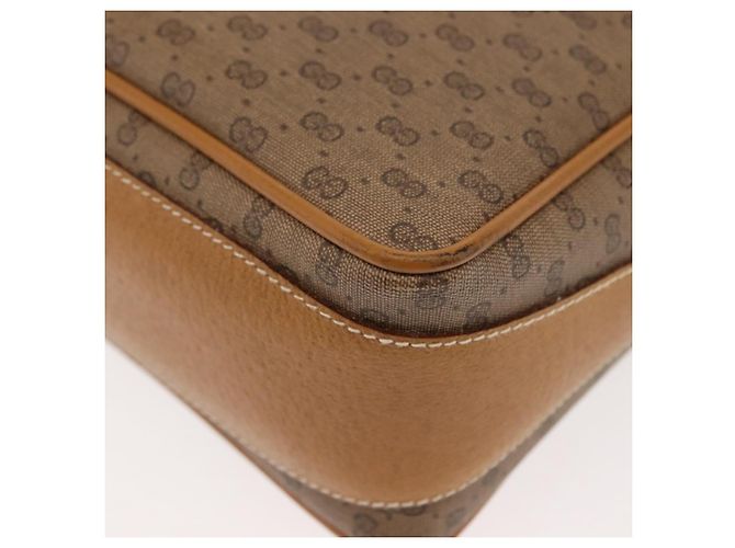 Gucci Borsa a Spalla Micro GG Supreme PVC Beige Oro 001 56 0860 Auth BA6743 D'oro - vista 9
