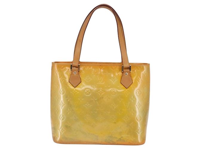LOUIS VUITTON Borsa a Mano Monogram Vernis Houston Grigio M91053 LV Auth BA6519 - vista 13