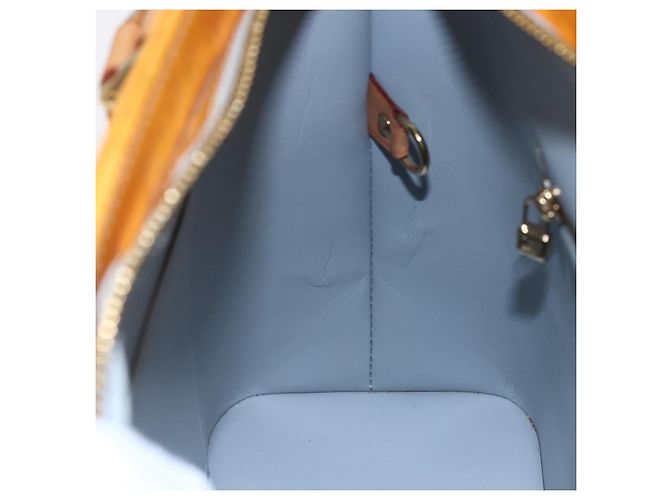 LOUIS VUITTON Borsa a Mano Monogram Vernis Houston Grigio M91053 LV Auth BA6519 - vista 19