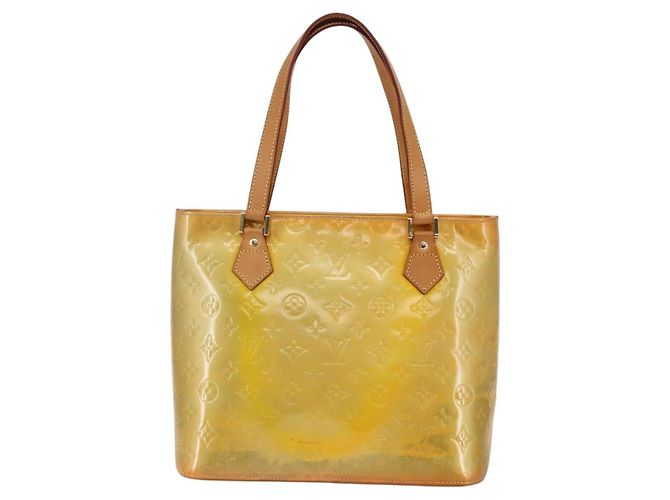 LOUIS VUITTON Borsa a Mano Monogram Vernis Houston Grigio M91053 LV Auth BA6519 - vista 2
