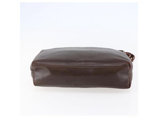 Borsa a Spalla in Pelle Marrone Salvatore Ferragamo Auth BA6796 - vista 5