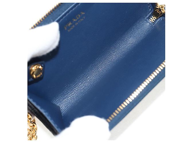 Saffiano PRADA Key Case Safiano leather Navy Auth am9283V Navy blue - view 10