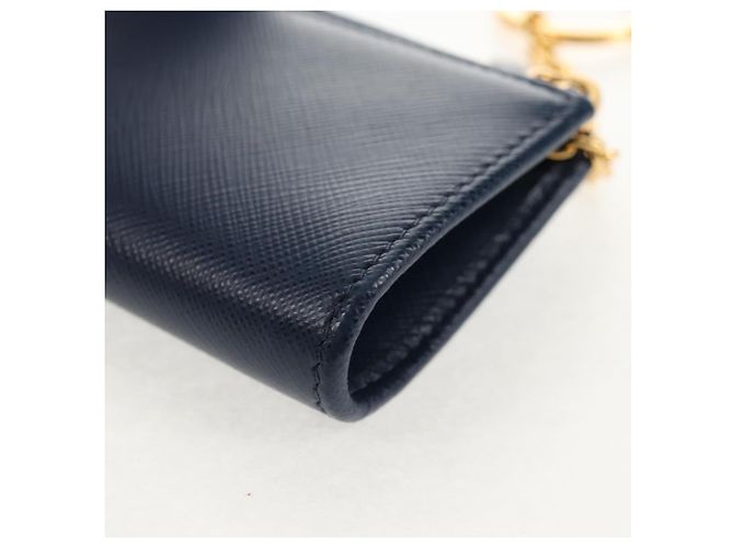 Saffiano PRADA Key Case Safiano leather Navy Auth am9283V Navy blue - view 16