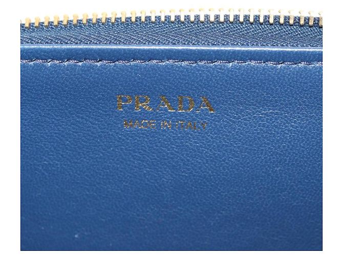 Saffiano PRADA Key Case Safiano leather Navy Auth am9283V Navy blue - view 19
