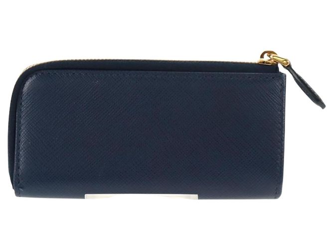 Saffiano PRADA Key Case Safiano leather Navy Auth am9283V Navy blue - view 2