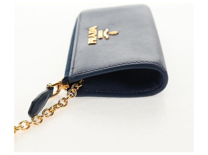 Saffiano PRADA Key Case Safiano leather Navy Auth am9283V Navy blue - view 3