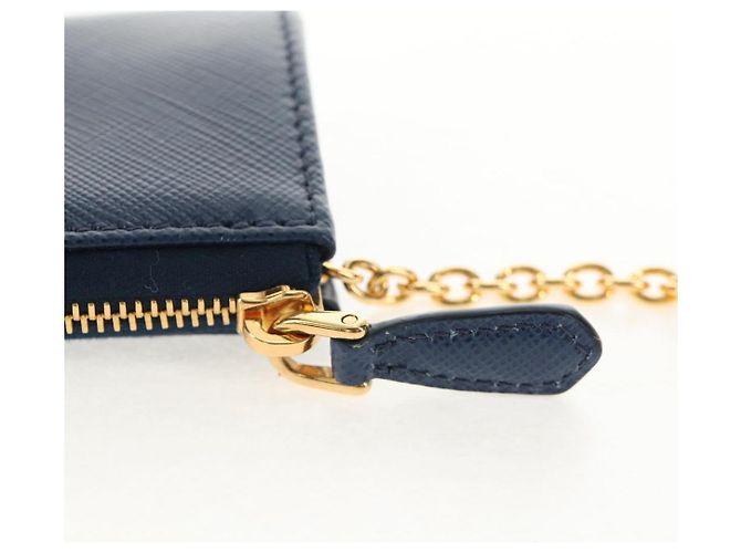 Saffiano PRADA Key Case Safiano leather Navy Auth am9283V Navy blue - view 9