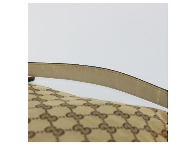 Borsa Pretty Sherry Line in tela GG Gucci beige e oro 257064 Auth 146262 D'oro - Ansicht 14