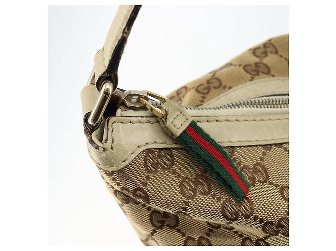 Borsa Pretty Sherry Line in tela GG Gucci beige e oro 257064 Auth 146262 D'oro - Ansicht 19