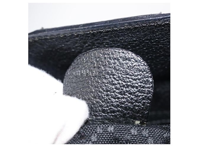 Borsa a mano in suede Gucci Bamboo 2way nera Auth BA6753 Nero - vista 12