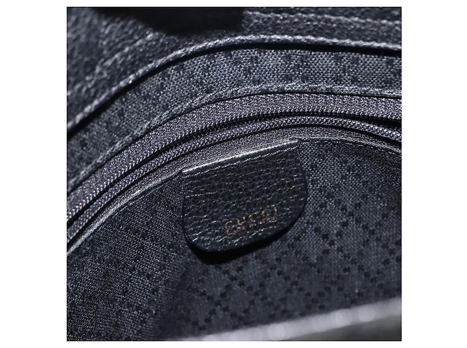Borsa a mano in suede Gucci Bamboo 2way nera Auth BA6753 Nero - vista 20