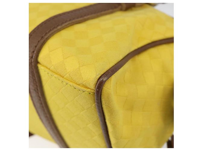 Autre Marque BORSO A MANO IN CANVAS INTRECCIATO BOTTEGA VENETA GIALLO ORO Auth hk3145 D'oro - vista 15