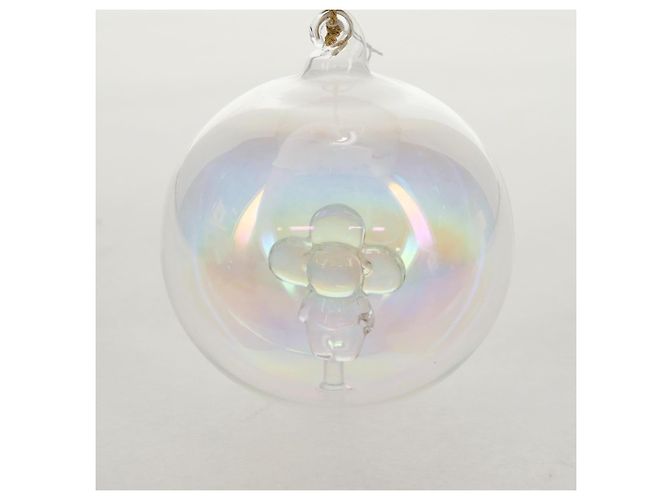 LOUIS VUITTON Vivienne Ornament Glass Snow Globe Glass Clear LV Auth bs30003A - view 6