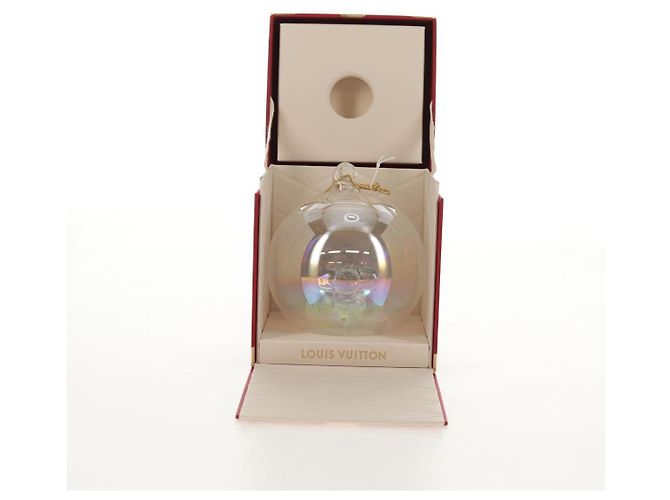 LOUIS VUITTON Vivienne Ornament Glass Snow Globe Glass Clear LV Auth bs30003A - view 8