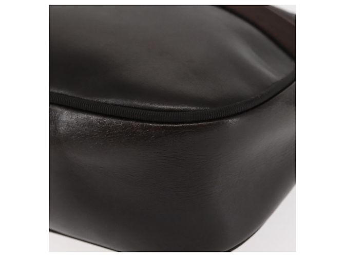 Borsa a Spalla Vala in Pelle Marrone Auth BA6802 di Salvatore Ferragamo - vista 15