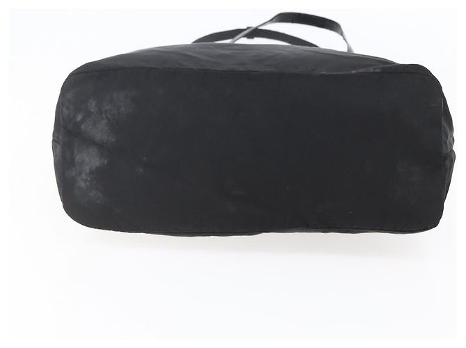 Borsa Tote PRADA in nylon e pelle nera argento autentica bs29882 Nero - vista 5