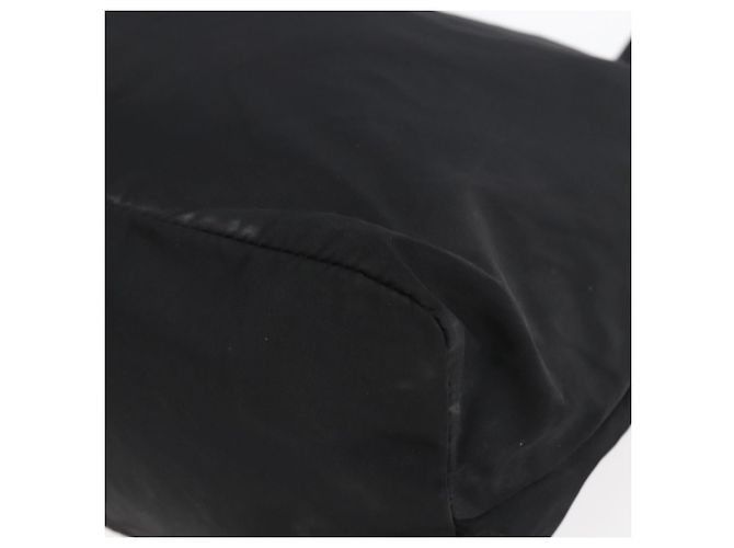 Borsa Tote PRADA in nylon e pelle nera argento autentica bs29882 Nero - vista 9