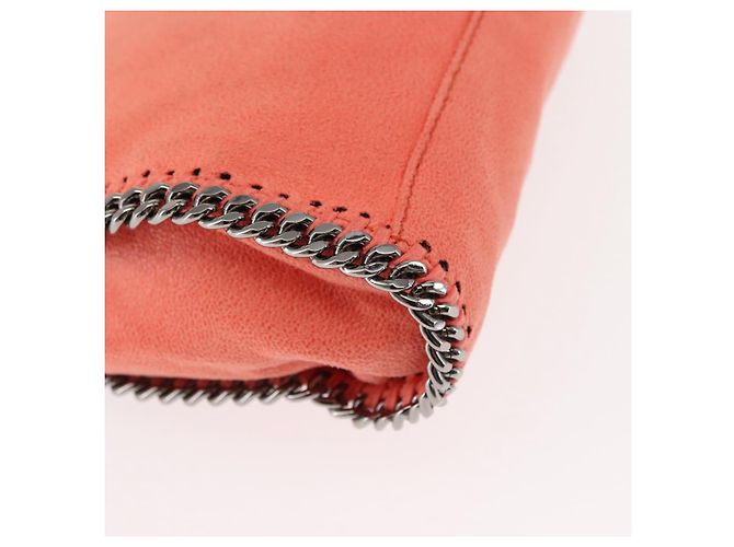 Autre Marque Borsa a spalla Falabella in suede arancione Stella McCartney 364519 Auth 145510 Argento - vista 15