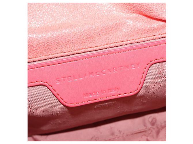 Autre Marque Borsa a spalla Falabella in suede arancione Stella McCartney 364519 Auth 145510 Argento - vista 17