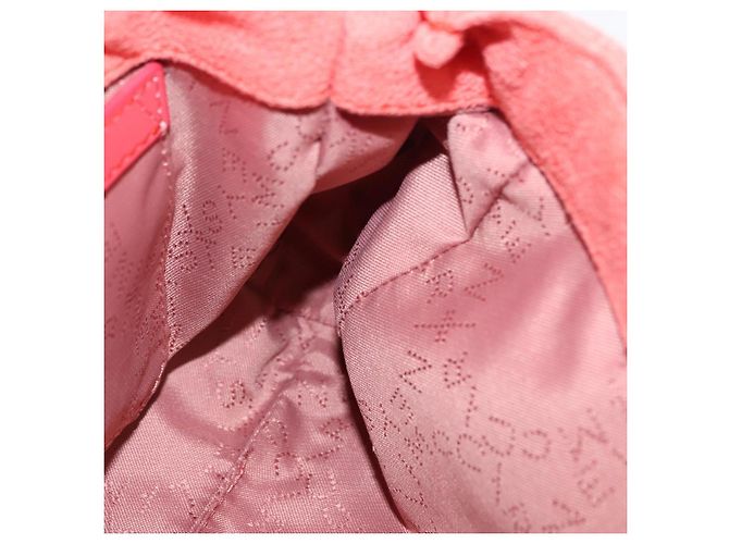 Autre Marque Borsa a spalla Falabella in suede arancione Stella McCartney 364519 Auth 145510 Argento - vista 18