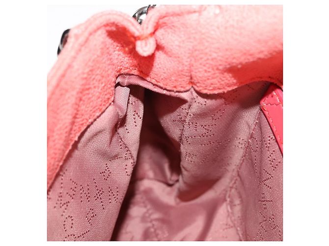 Autre Marque Borsa a spalla Falabella in suede arancione Stella McCartney 364519 Auth 145510 Argento - vista 19