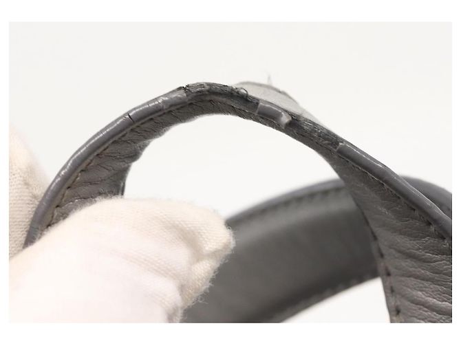 Autre Marque Zaino Falabella Chain Stella McCartney in suede grigio argento 410905 Auth am9135 Marrone - vista 10