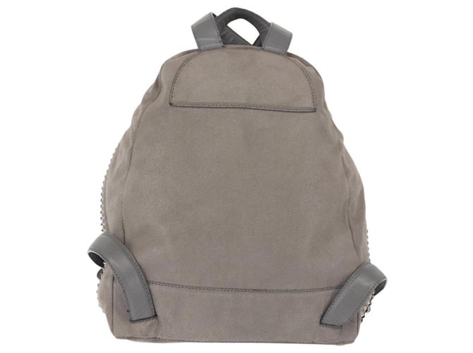 Autre Marque Zaino Falabella Chain Stella McCartney in suede grigio argento 410905 Auth am9135 Marrone - vista 2