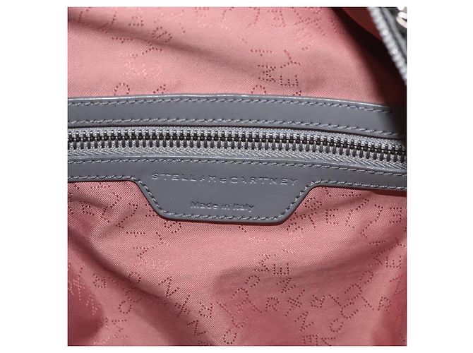 Autre Marque Zaino Falabella Chain Stella McCartney in suede grigio argento 410905 Auth am9135 Marrone - vista 20