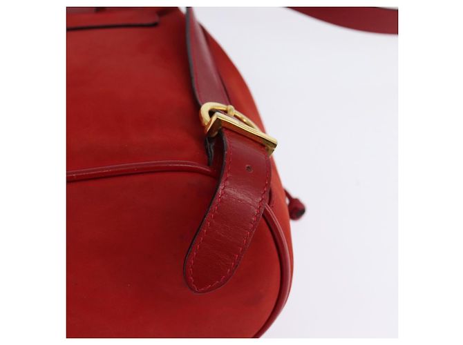 Zaino Vala in pelle rossa e oro Auth 145505 di Salvatore Ferragamo Rosso D'oro - vista 16