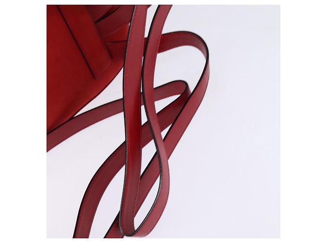 Zaino Vala in pelle rossa e oro Auth 145505 di Salvatore Ferragamo Rosso D'oro - vista 7