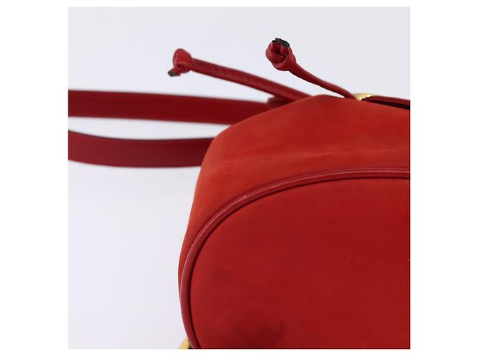 Zaino Vala in pelle rossa e oro Auth 145505 di Salvatore Ferragamo Rosso D'oro - vista 9