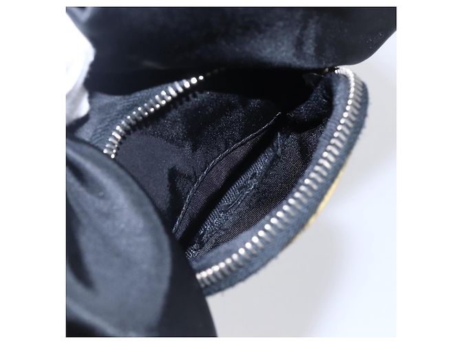 PRADA Borsa a mano in nylon nero argento Auth 147526 - vista 23