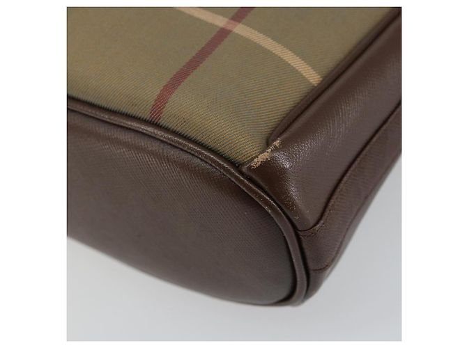Autre Marque Borsa a Spalla Nova Check in Tela Beige Oro Auth ep11351 D'oro - vista 16
