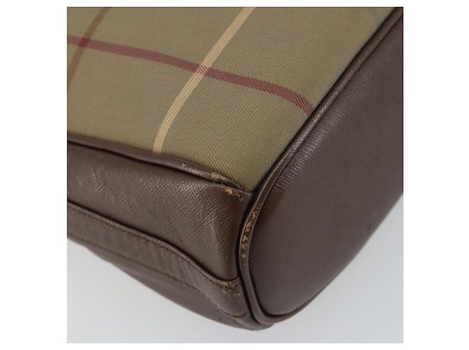 Autre Marque Borsa a Spalla Nova Check in Tela Beige Oro Auth ep11351 D'oro - vista 17