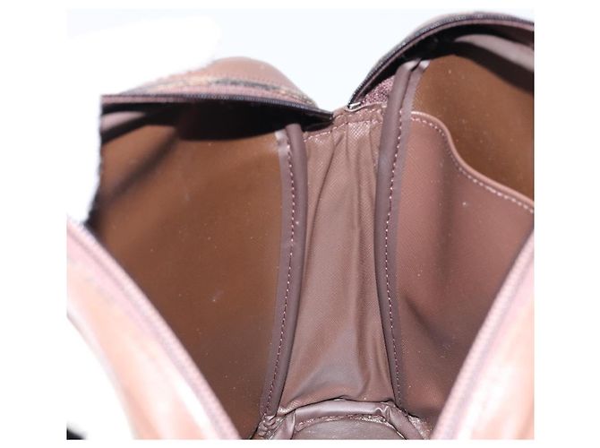 Autre Marque Borsa a Spalla Nova Check in Tela Beige Oro Auth ep11351 D'oro - vista 20