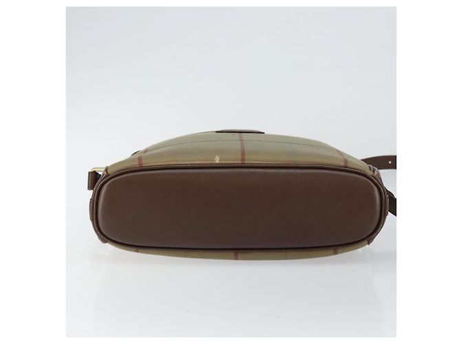 Autre Marque Borsa a Spalla Nova Check in Tela Beige Oro Auth ep11351 D'oro - vista 5