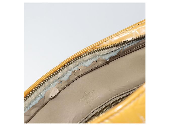LOUIS VUITTON Borsa a Mano Monogram Vernis Houston Beige M91004 LV Auth BA6986 - vista 10
