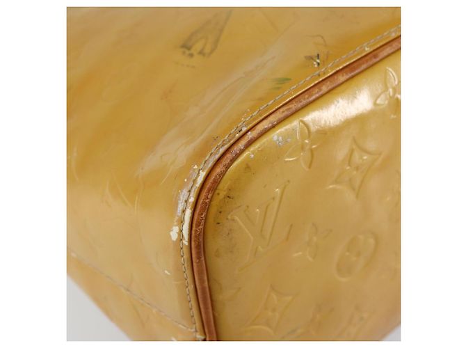 LOUIS VUITTON Borsa a Mano Monogram Vernis Houston Beige M91004 LV Auth BA6986 - vista 15