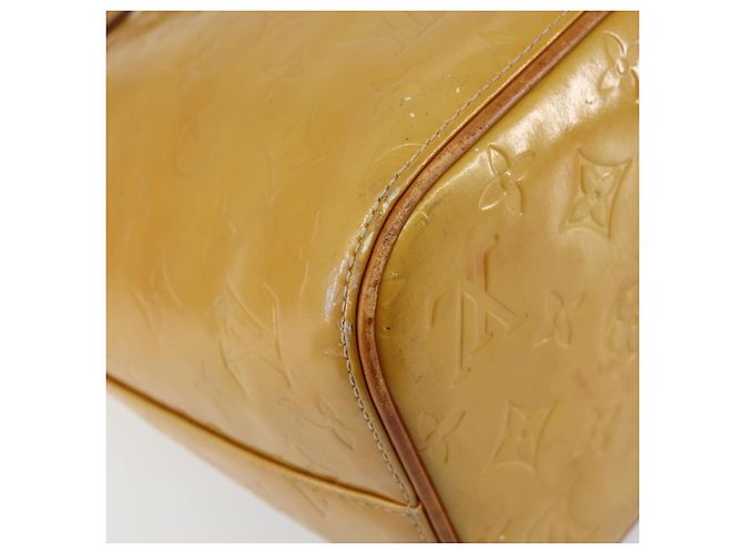LOUIS VUITTON Borsa a Mano Monogram Vernis Houston Beige M91004 LV Auth BA6986 - vista 17