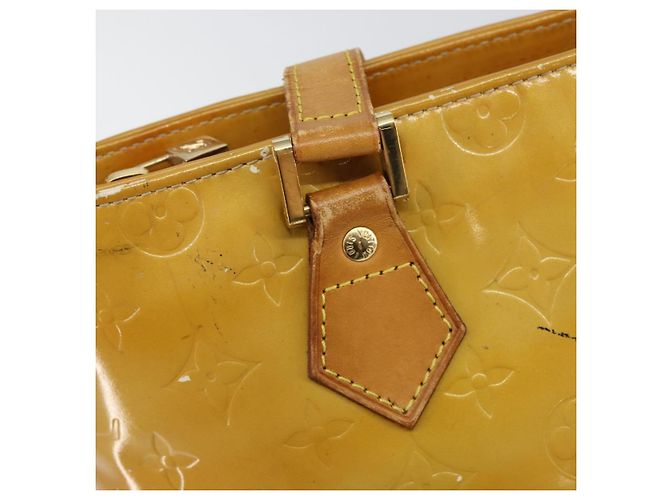 LOUIS VUITTON Borsa a Mano Monogram Vernis Houston Beige M91004 LV Auth BA6986 - vista 18