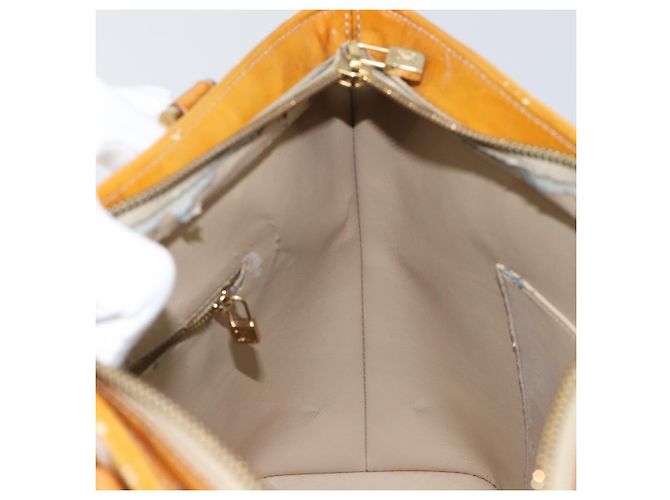 LOUIS VUITTON Borsa a Mano Monogram Vernis Houston Beige M91004 LV Auth BA6986 - vista 21