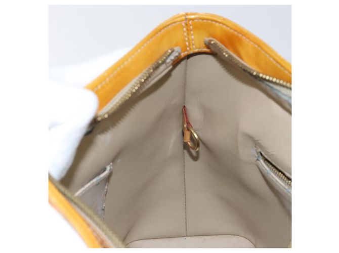 LOUIS VUITTON Borsa a Mano Monogram Vernis Houston Beige M91004 LV Auth BA6986 - vista 22