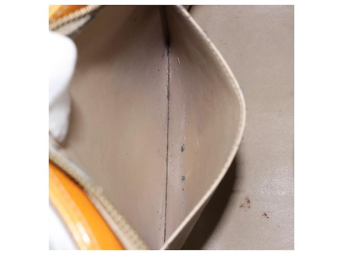 LOUIS VUITTON Borsa a Mano Monogram Vernis Houston Beige M91004 LV Auth BA6986 - vista 24
