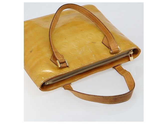 LOUIS VUITTON Borsa a Mano Monogram Vernis Houston Beige M91004 LV Auth BA6986 - vista 6