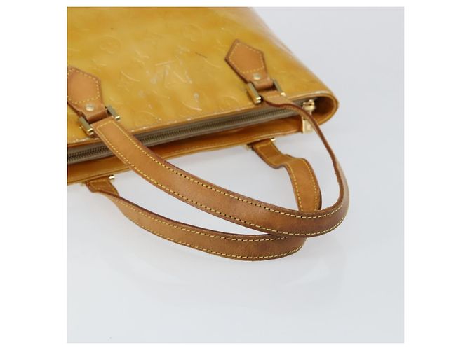 LOUIS VUITTON Borsa a Mano Monogram Vernis Houston Beige M91004 LV Auth BA6986 - vista 7