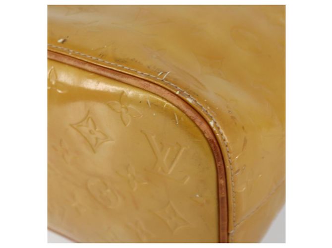 LOUIS VUITTON Borsa a Mano Monogram Vernis Houston Beige M91004 LV Auth BA6986 - vista 8