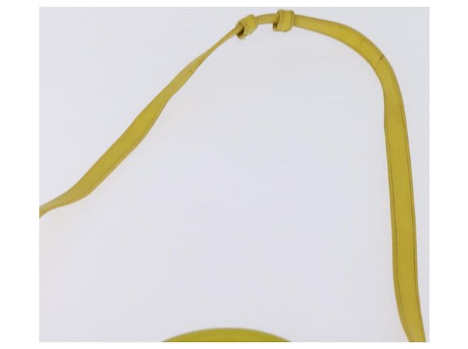 SAINT LAURENT Petit Kabas Borsa a Mano Pelle 2in1 Oro Giallo Auth BA7092 D'oro - vista 14