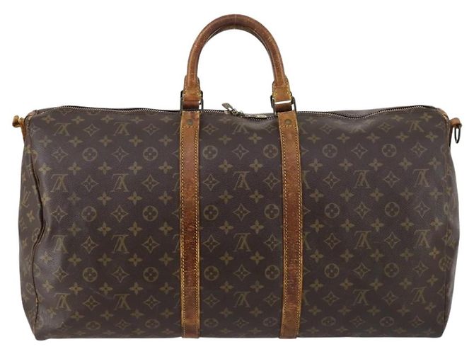 LOUIS VUITTON Bolsa Boston Monogram Keepall Bandoulière 55 M41414 LV Auth 145145 Monograma - view 2