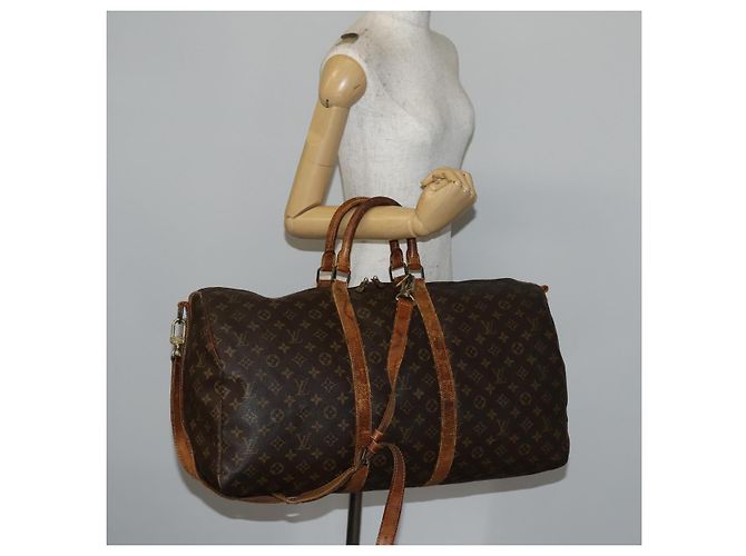 LOUIS VUITTON Bolsa Boston Monogram Keepall Bandoulière 55 M41414 LV Auth 145145 Monograma - view 27